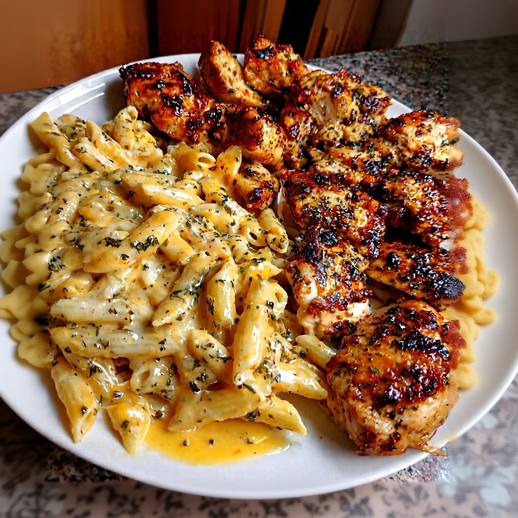 Easy Garlic Butter Chicken Alfredo Recipe