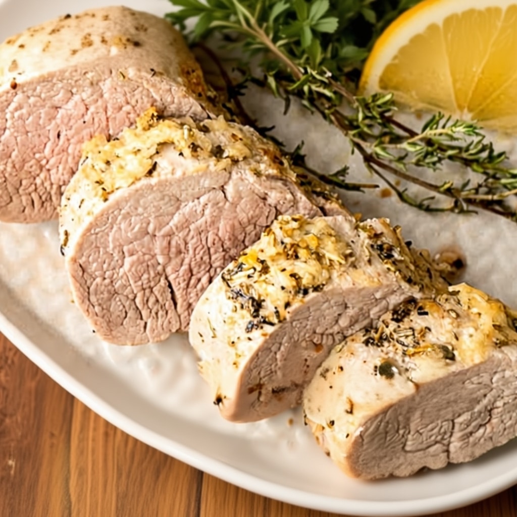Juicy Garlic Herb Pork Tenderloin (Easy Recipe!)