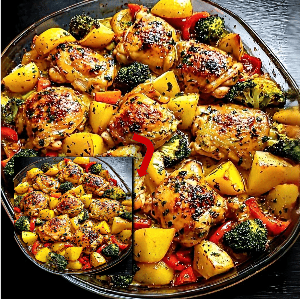 Easy Garlic Herb Roasted Chicken Thighs (One Pan)