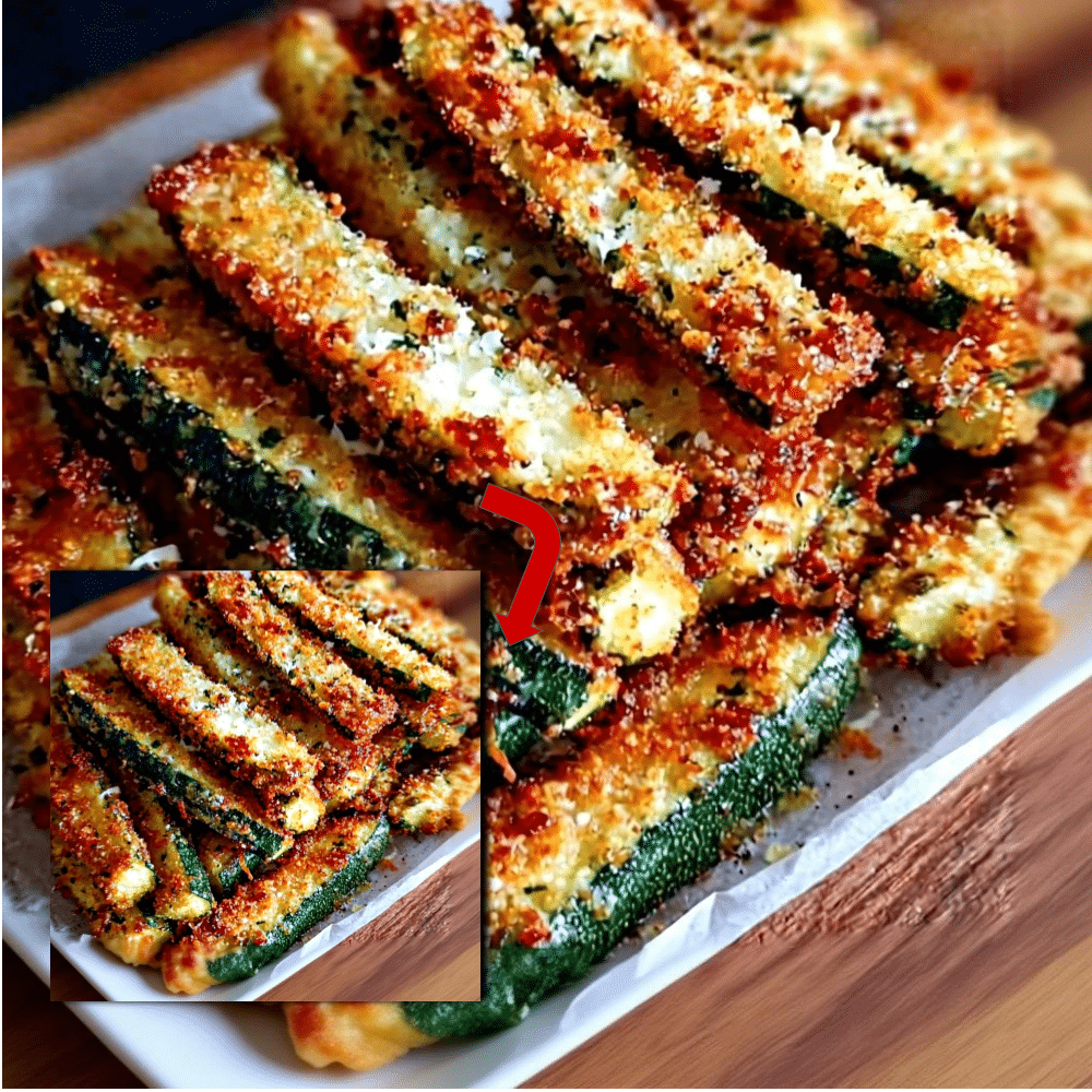Garlic Parmesan Zucchini Sticks (Crispy & Easy!)