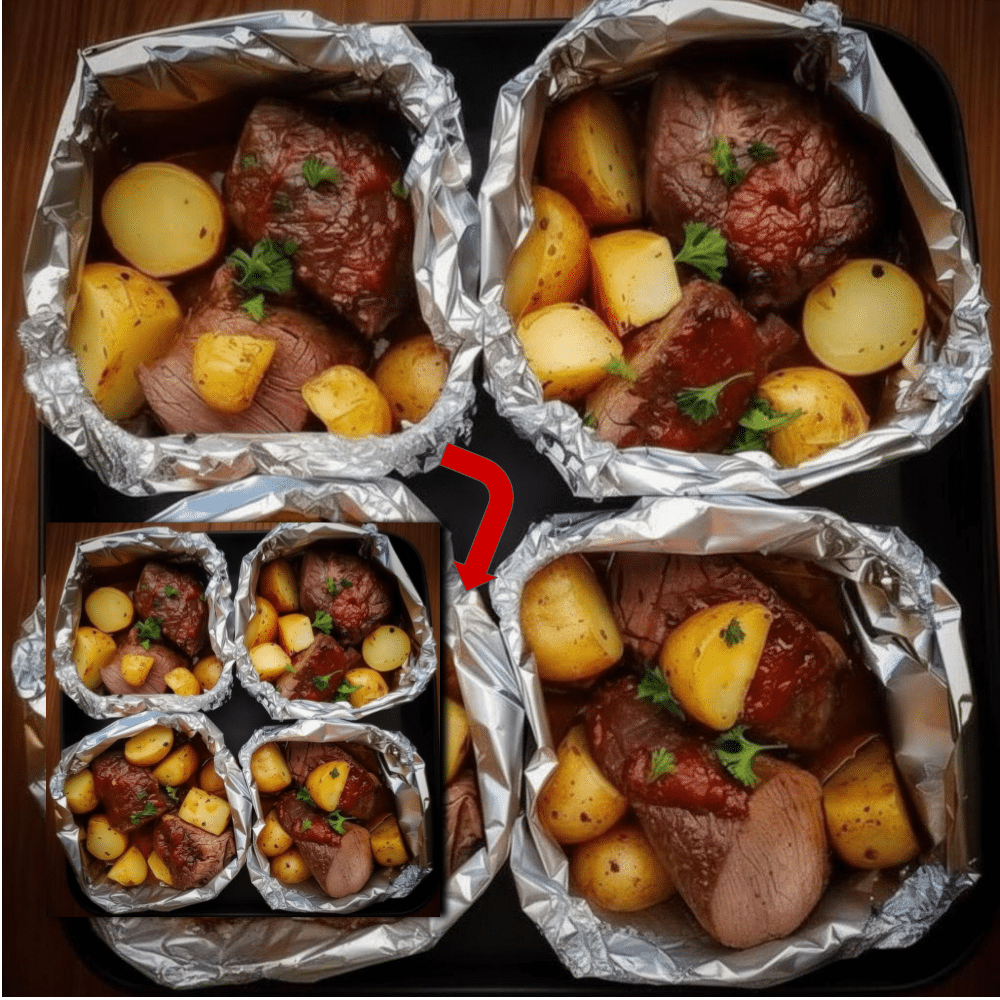 Garlic Steak Potato Foil Packets (Easy Recipe!)