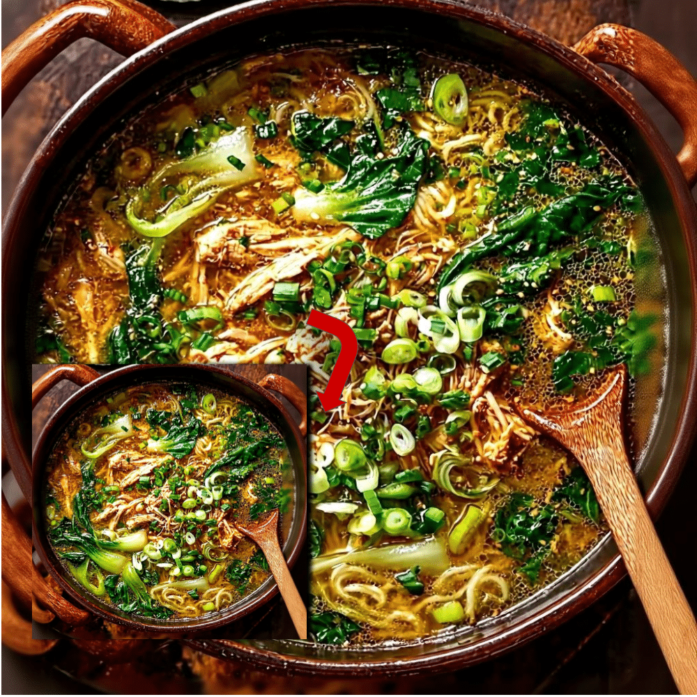 Best Ginger Chicken Soup with Bok Choy Recipe