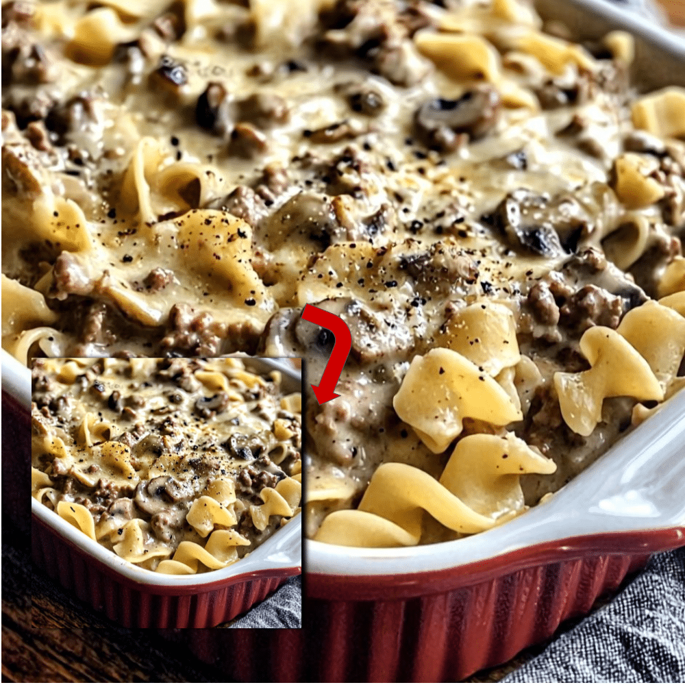 Ground Beef Stroganoff Casserole 2 Easy Ground Beef Stroganoff Casserole Recipe