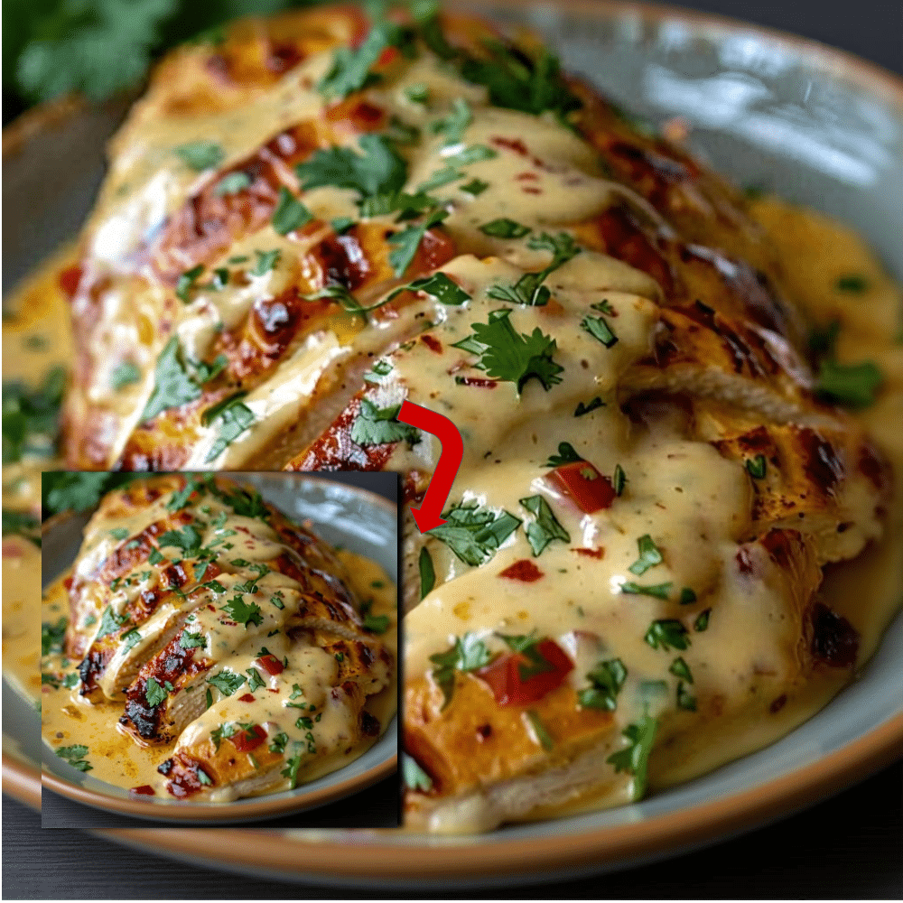 Easy Mexican Chicken with Cheese Sauce Recipe