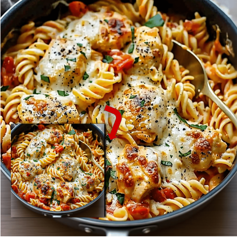One-Pot Chicken Parmesan Pasta (Easy 30-Minute Recipe)