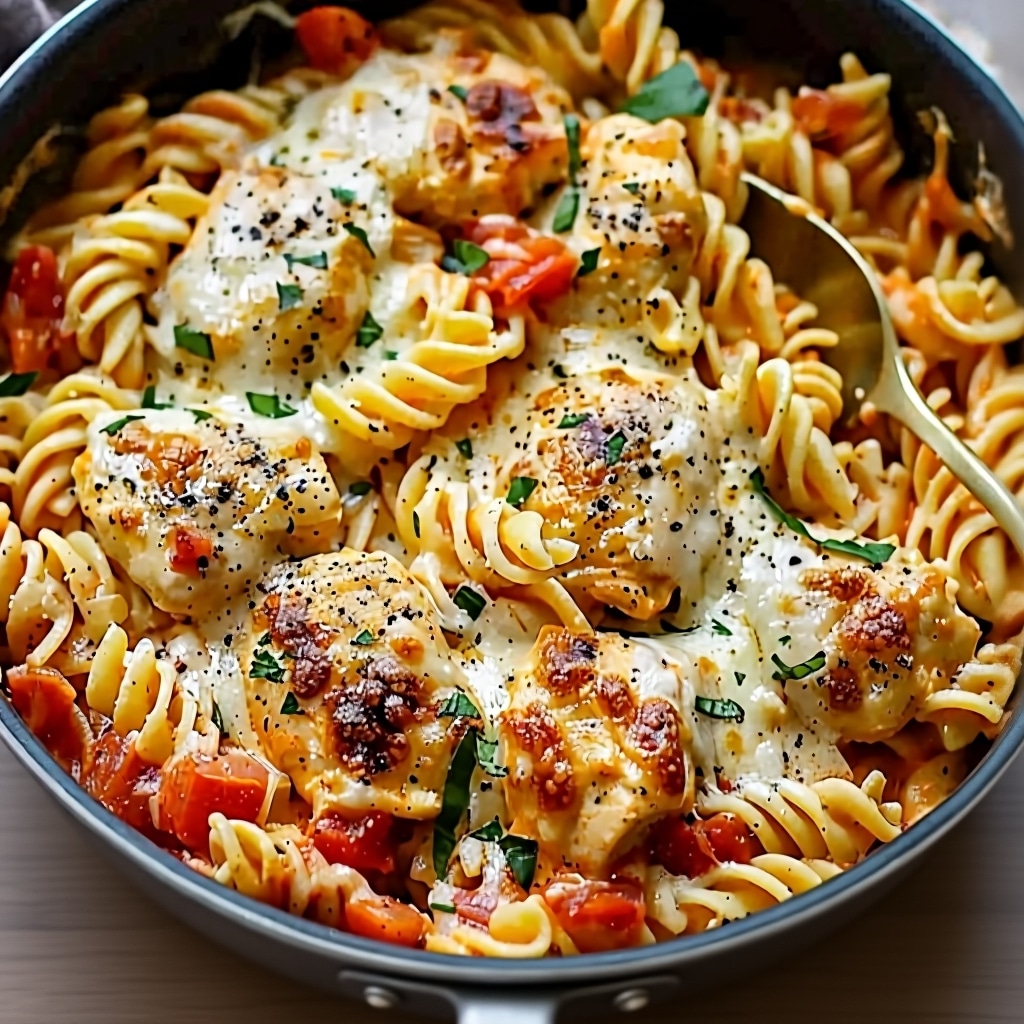 One-Pot Chicken Parmesan Pasta (Easy 30-Minute Recipe)