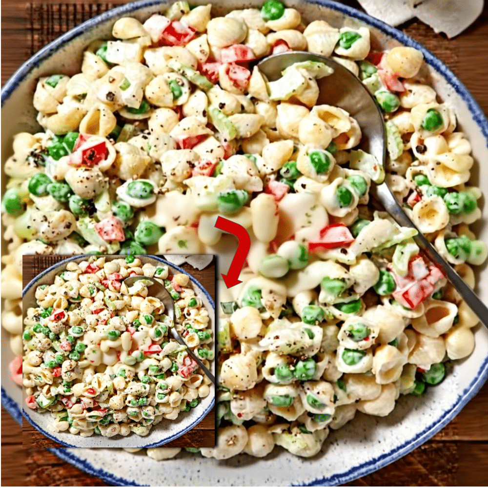 Foolproof Pasta Salad with Peas 2 Easy Pasta Salad with Peas (Creamy & Quick Recipe)