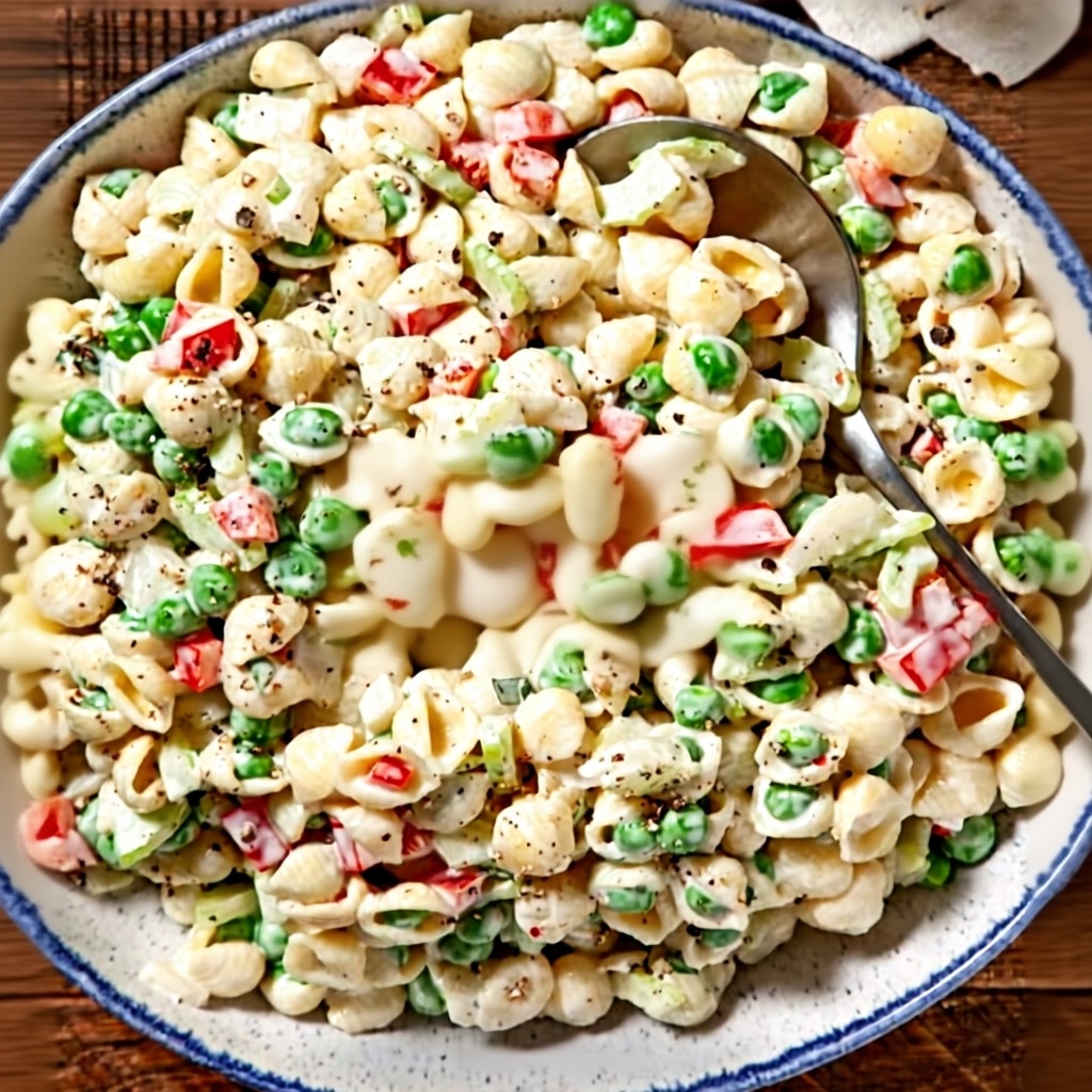 Easy Pasta Salad with Peas (Creamy & Quick Recipe)