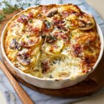 Creamy Potato Mushroom Brie Bake Recipe