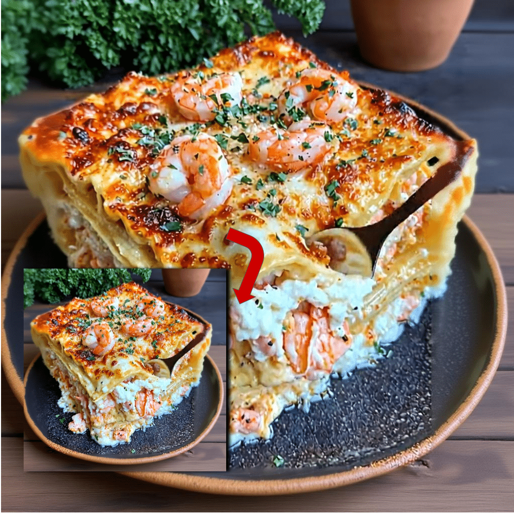 Creamy Seafood Lasagna with Shrimp & Crab 2 Creamy Shrimp and Crab Lasagna (Easy Recipe!)
