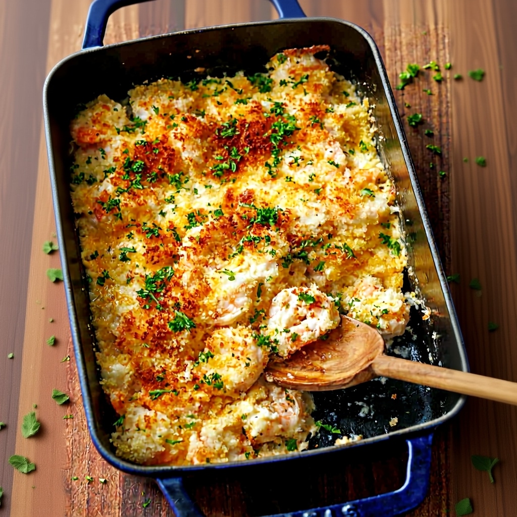 Easy Creamy Shrimp Casserole (30-Minute Recipe!)