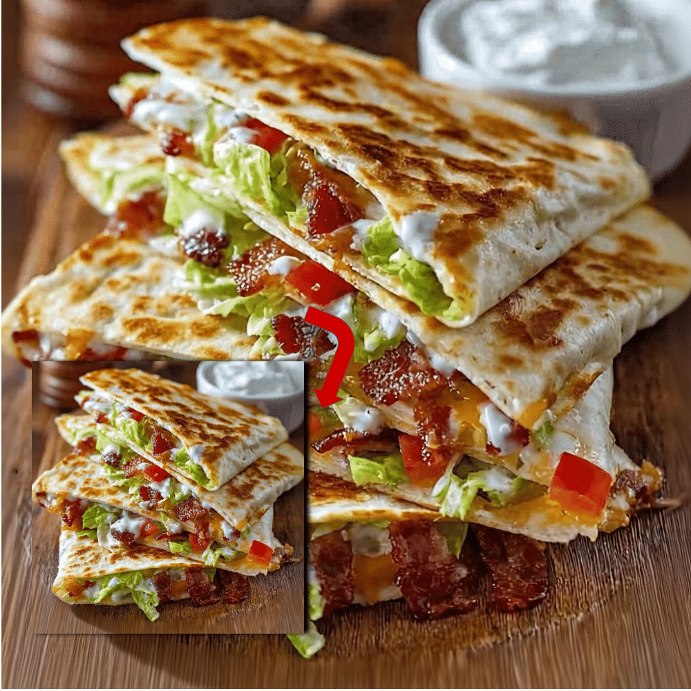 Beef Quesadilla Recipe: Crispy BLT Style with Ranch (15 Min)