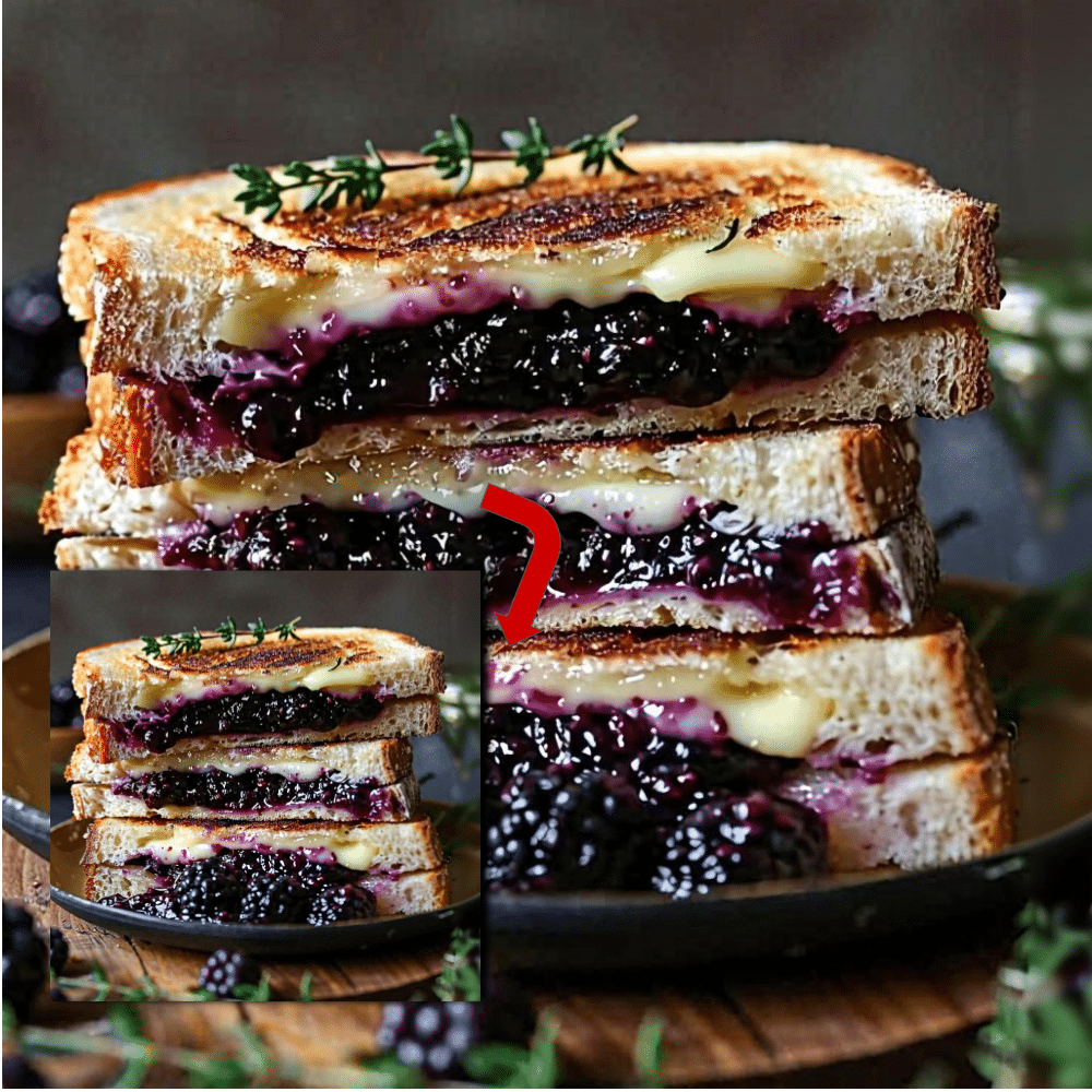 Blackberry Balsamic Grilled Cheese (Easy Gourmet Recipe)
