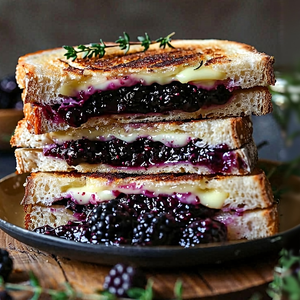 Blackberry Balsamic Grilled Cheese (Easy Gourmet Recipe)