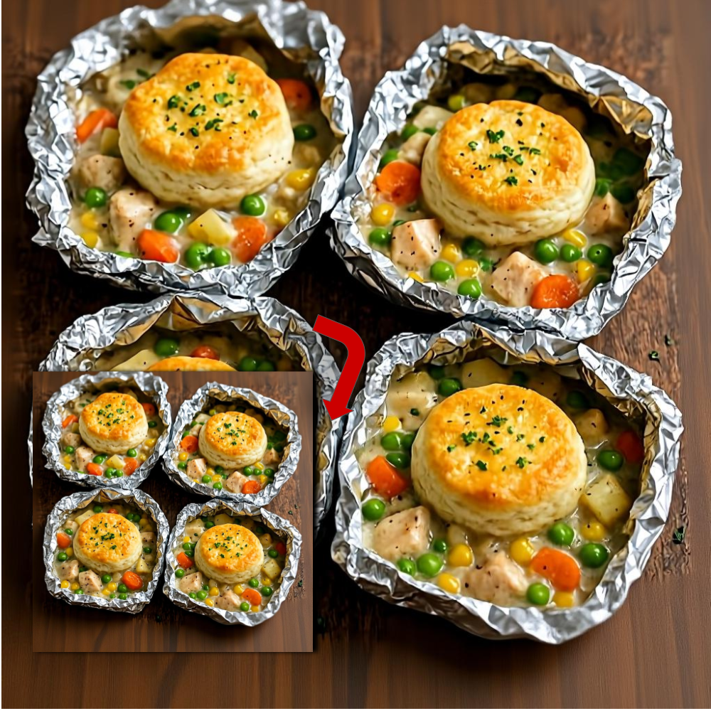 Campfire Chicken Pot Pie Packets (Easy Foil Packet Dinner)