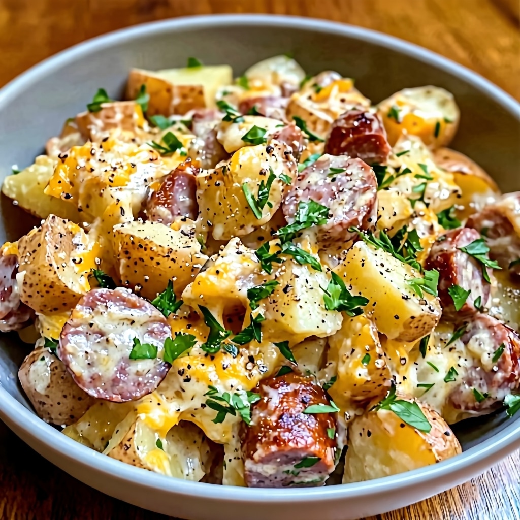 Cheesy Ranch Potatoes and Sausage (Easy One-Pan Recipe)