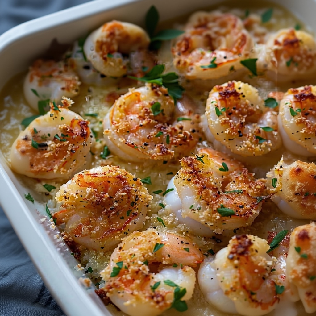 Easy Cheesy Shrimp Bake Recipe (30-Minutes!)