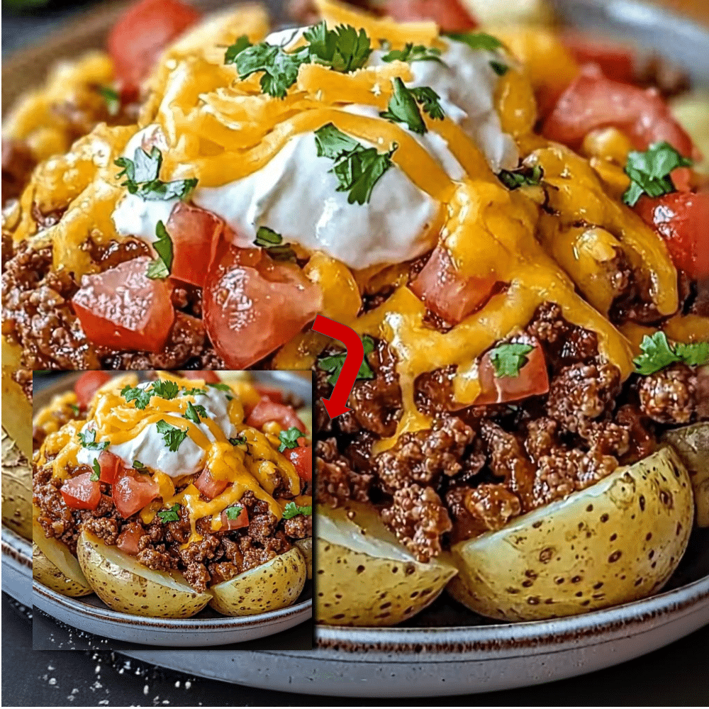 Easy Cheesy Taco Potatoes Recipe