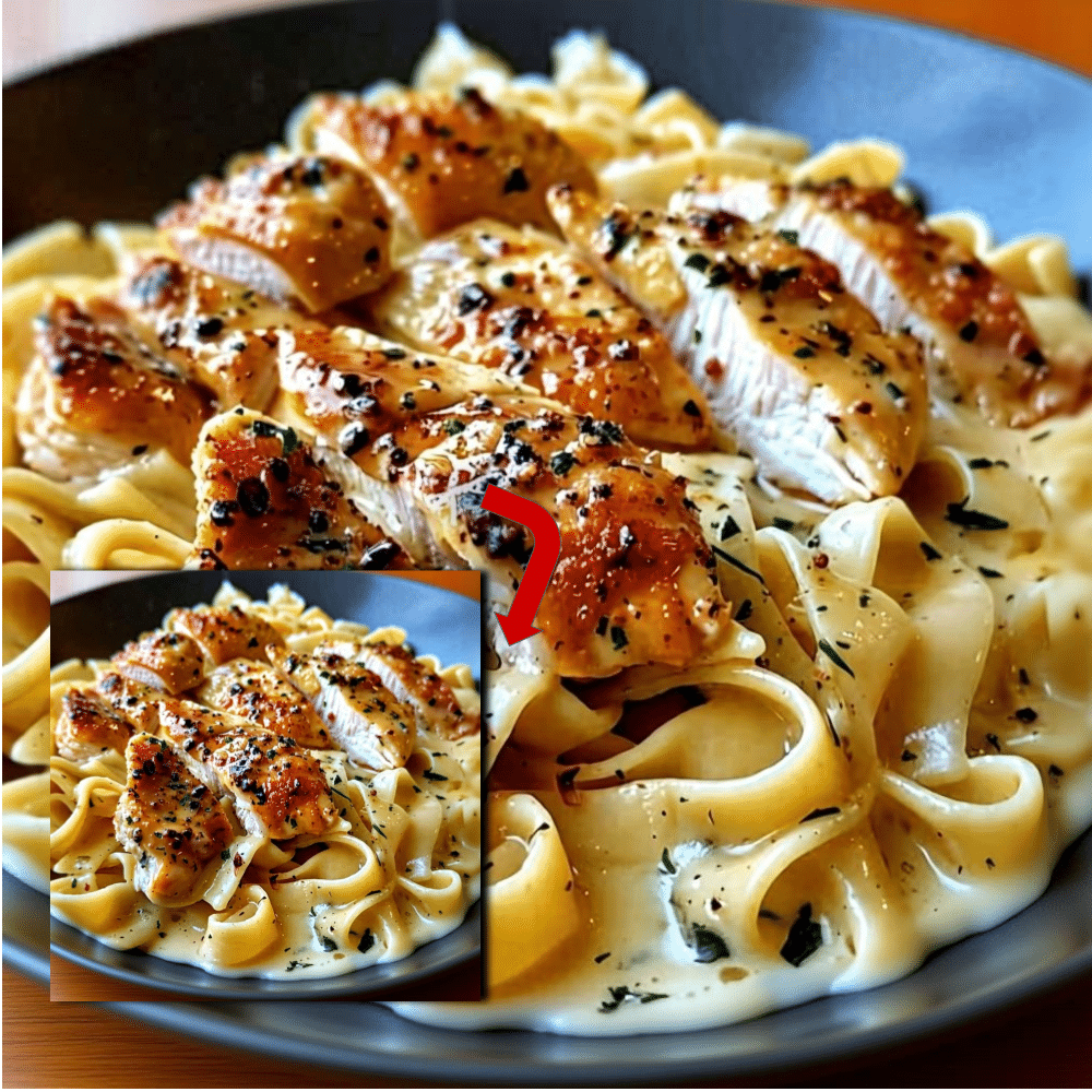 Easy Chicken Buttered Noodles (3-Ingredient Dinner!)