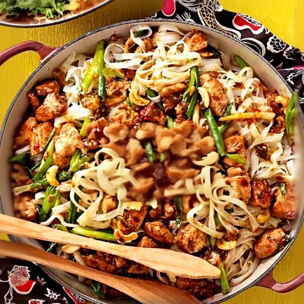 Best Chicken Rice Noodle Stir-fry (Quick & Easy Recipe)