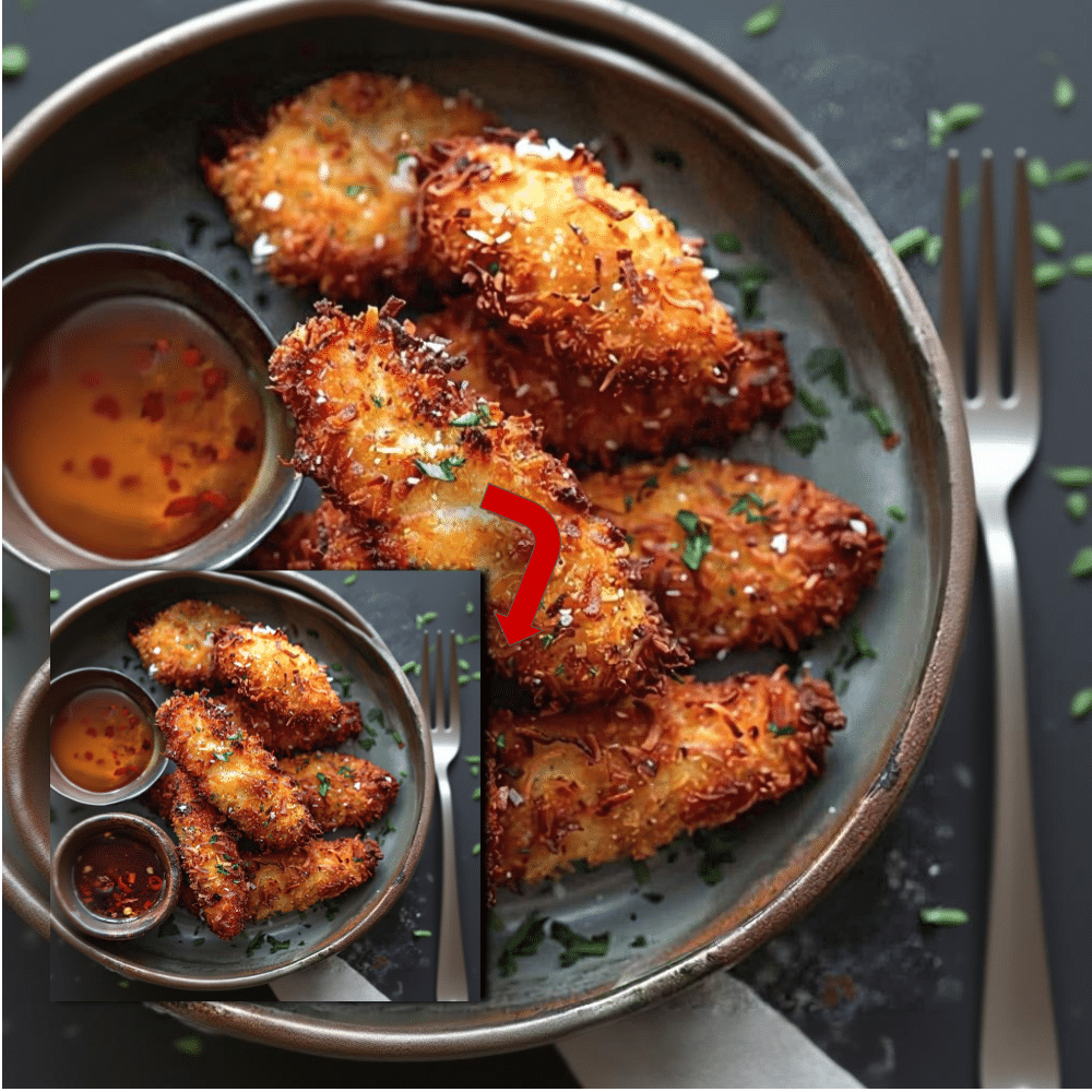 Crispy Coconut Chicken Tenders (Baked or Fried!)