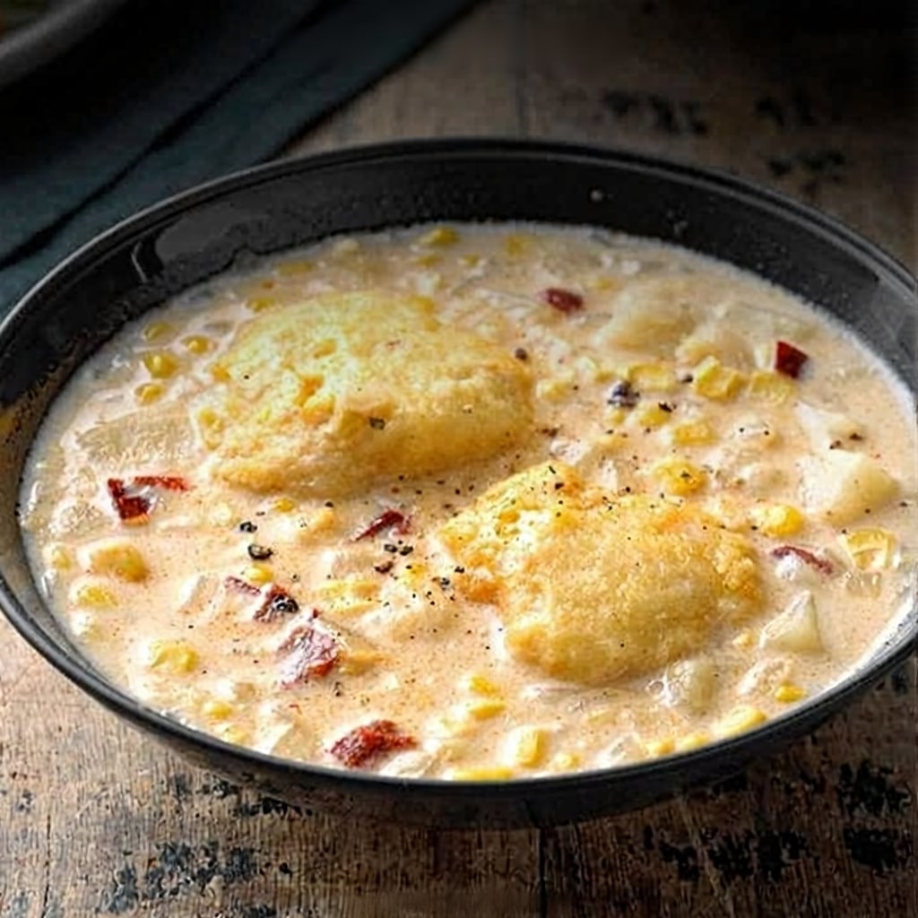 Best Corn Chowder with Dumplings Recipe
