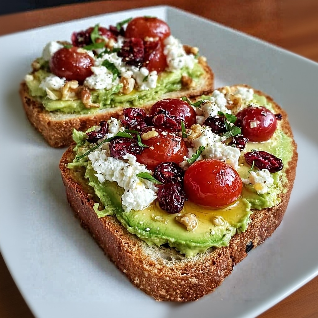 Creamy Avocado Feta Toast (Easy & Healthy Recipe)
