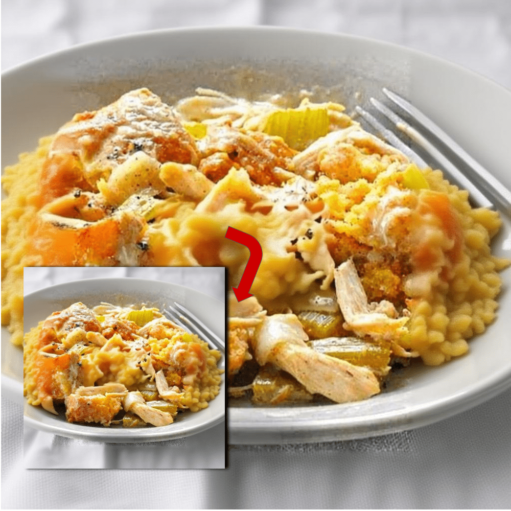 Easy Creamy Chicken Stuffing Casserole