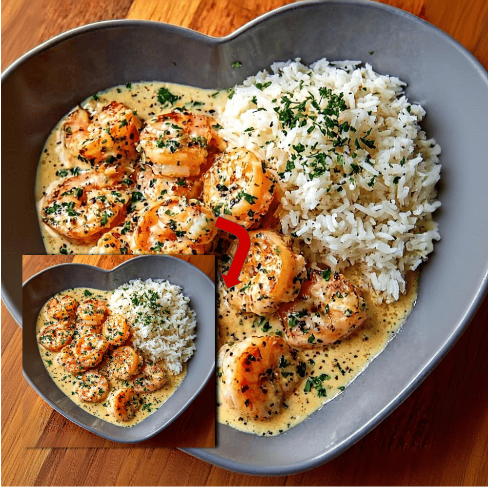 Creamy Garlic Shrimp with Rice (Easy 30-Min Recipe)