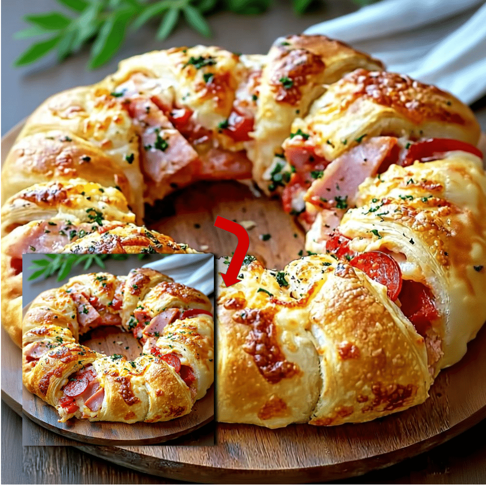 Crescent Roll Beef Ring: Easy Cheesy Party Appetizer 2 Crescent Roll Beef Ring: Easy Cheesy Party Appetizer