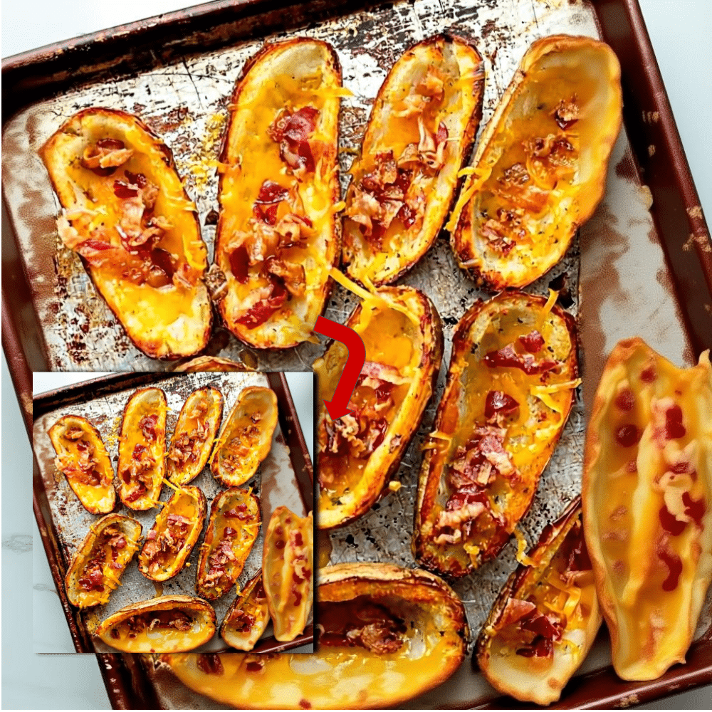 Crispy Baked Potato Skins 2 Easy Crispy Baked Potato Skins Recipe