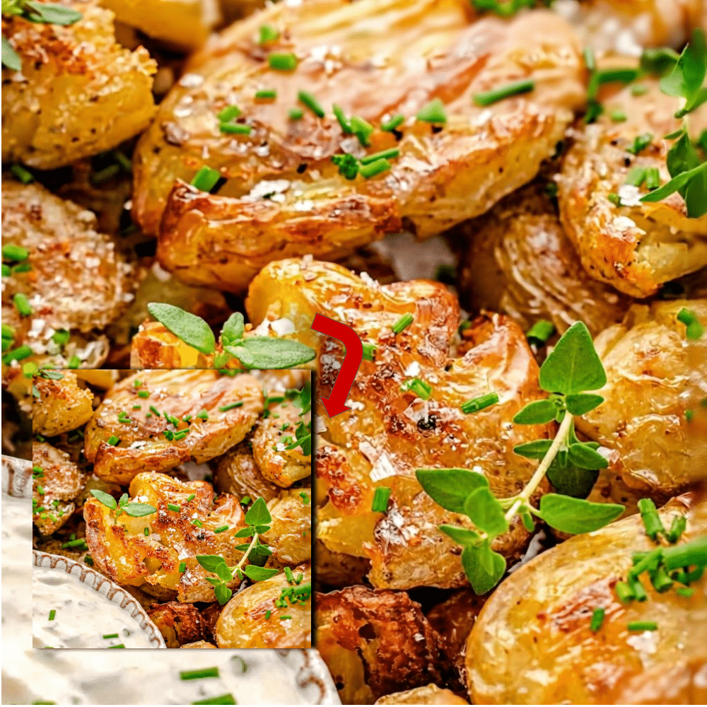 Crispy Smashed Potatoes 2 Easy Crispy Smashed Potatoes Recipe (So Fluffy!)