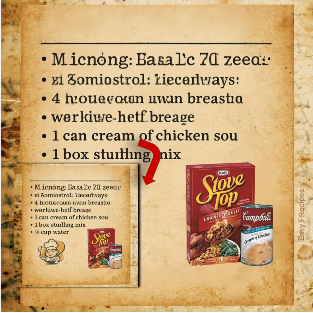 Easy Dump and Go Chicken Stuffing (Slow Cooker)