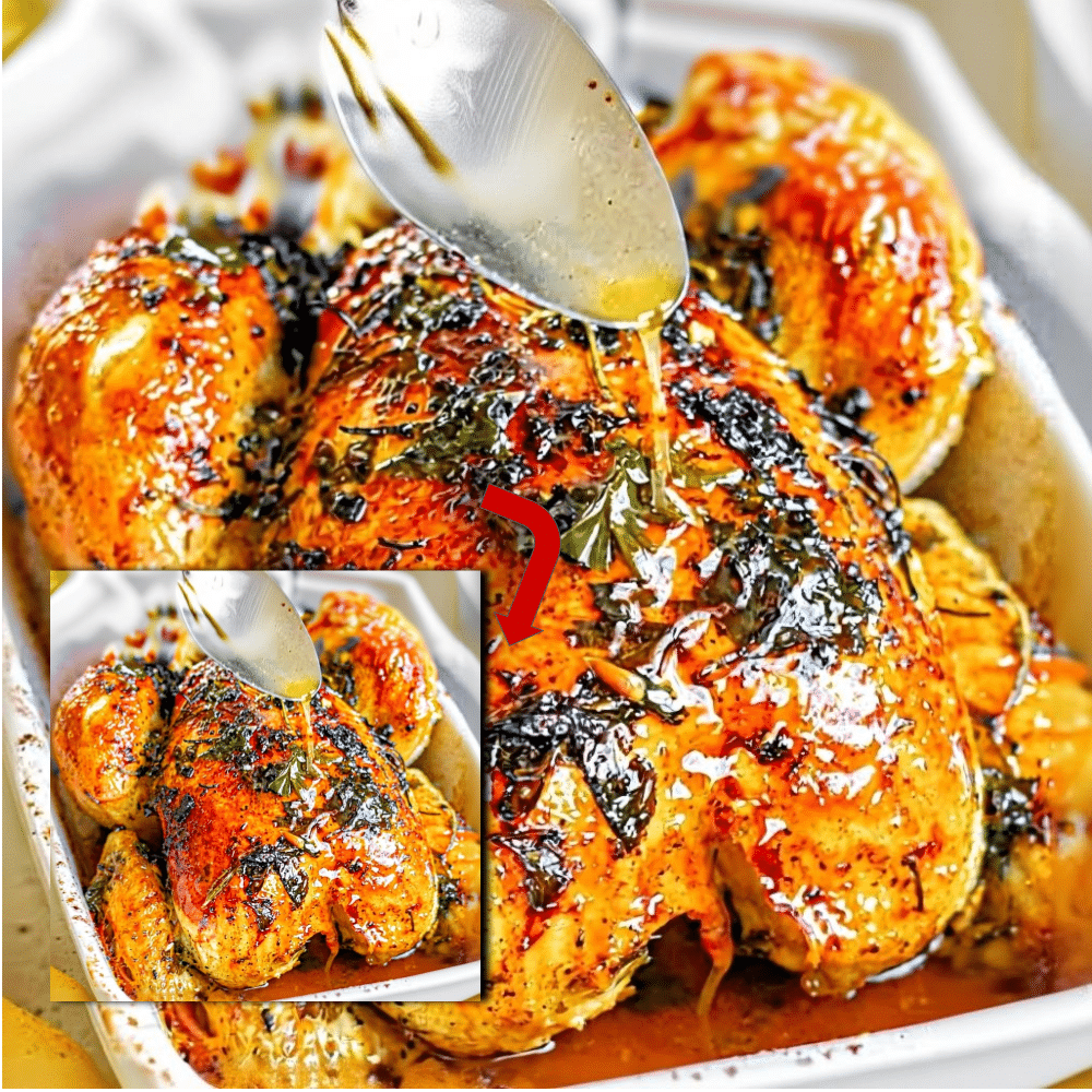 Garlic Herb Roast Chicken Recipe | Juicy Meat & Crispy Skin