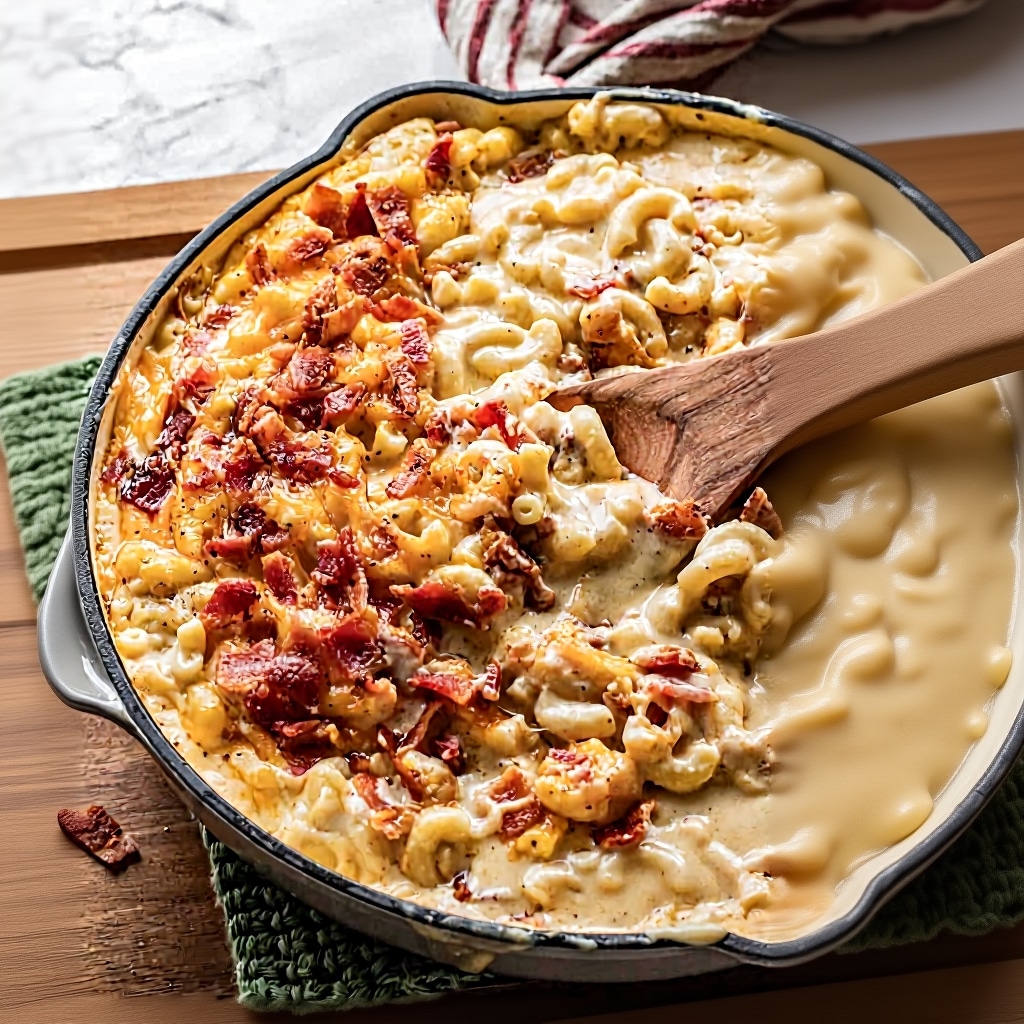 Creamy Homemade Bacon Mac and Cheese (Easy Recipe)