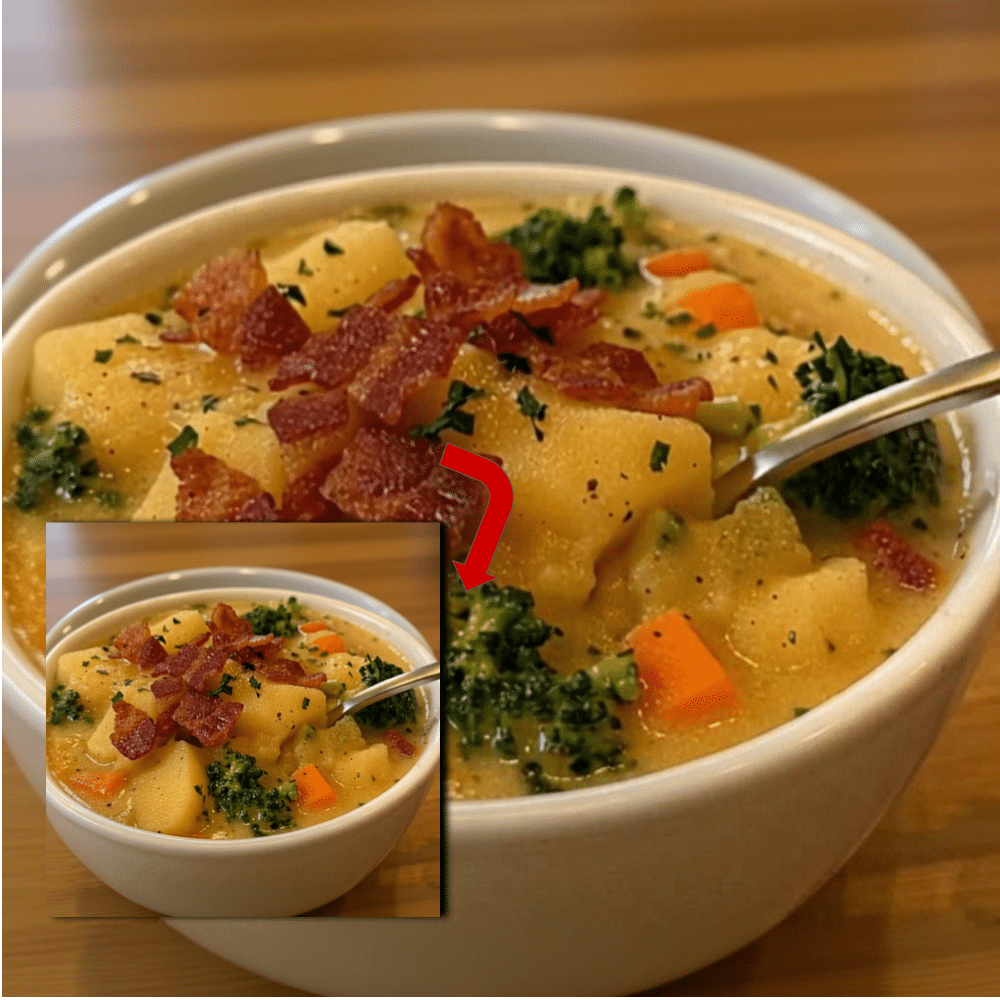 Easy Loaded Broccoli Potato Soup Recipe