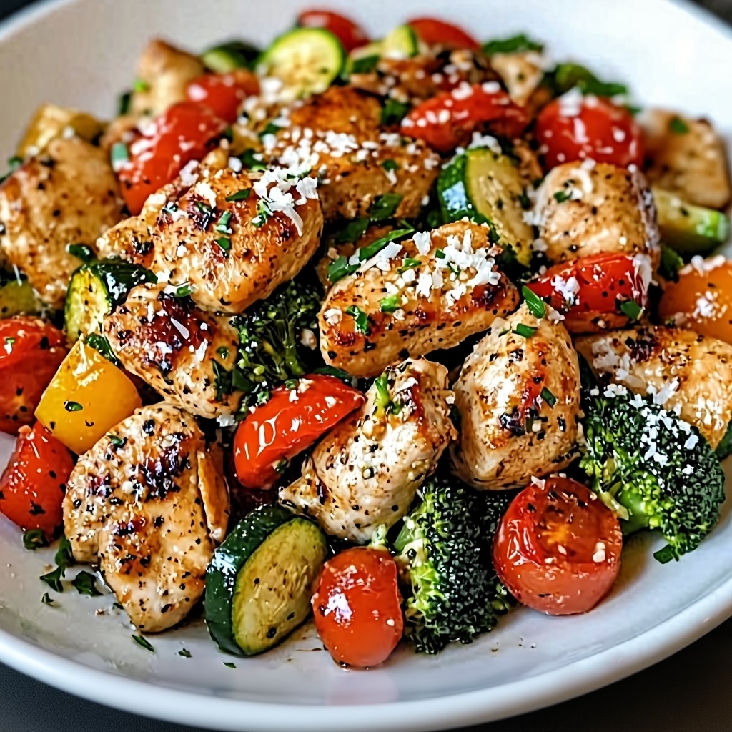 Loaded Chicken and Veggie Skillet (Easy 25-Min Meal)