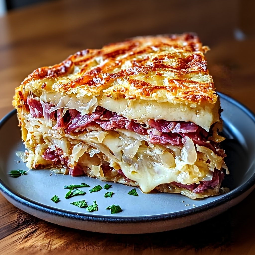 Cheesy Reuben Casserole Bake Recipe