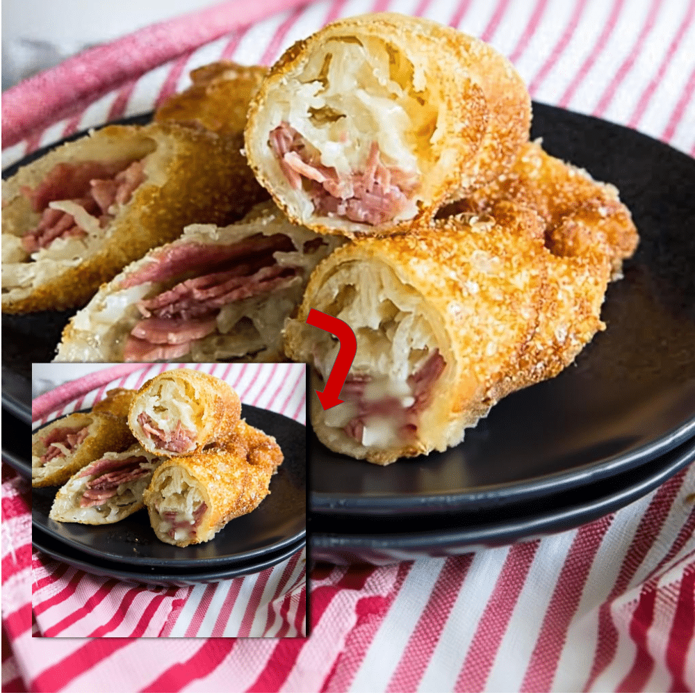 Reuben Egg Rolls: Crispy Corned Beef Appetizer Recipe