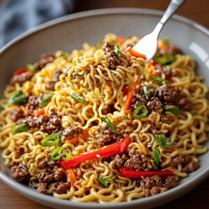 Slow Cooker Beef Ramen: Easy Ground Beef Noodle Recipe