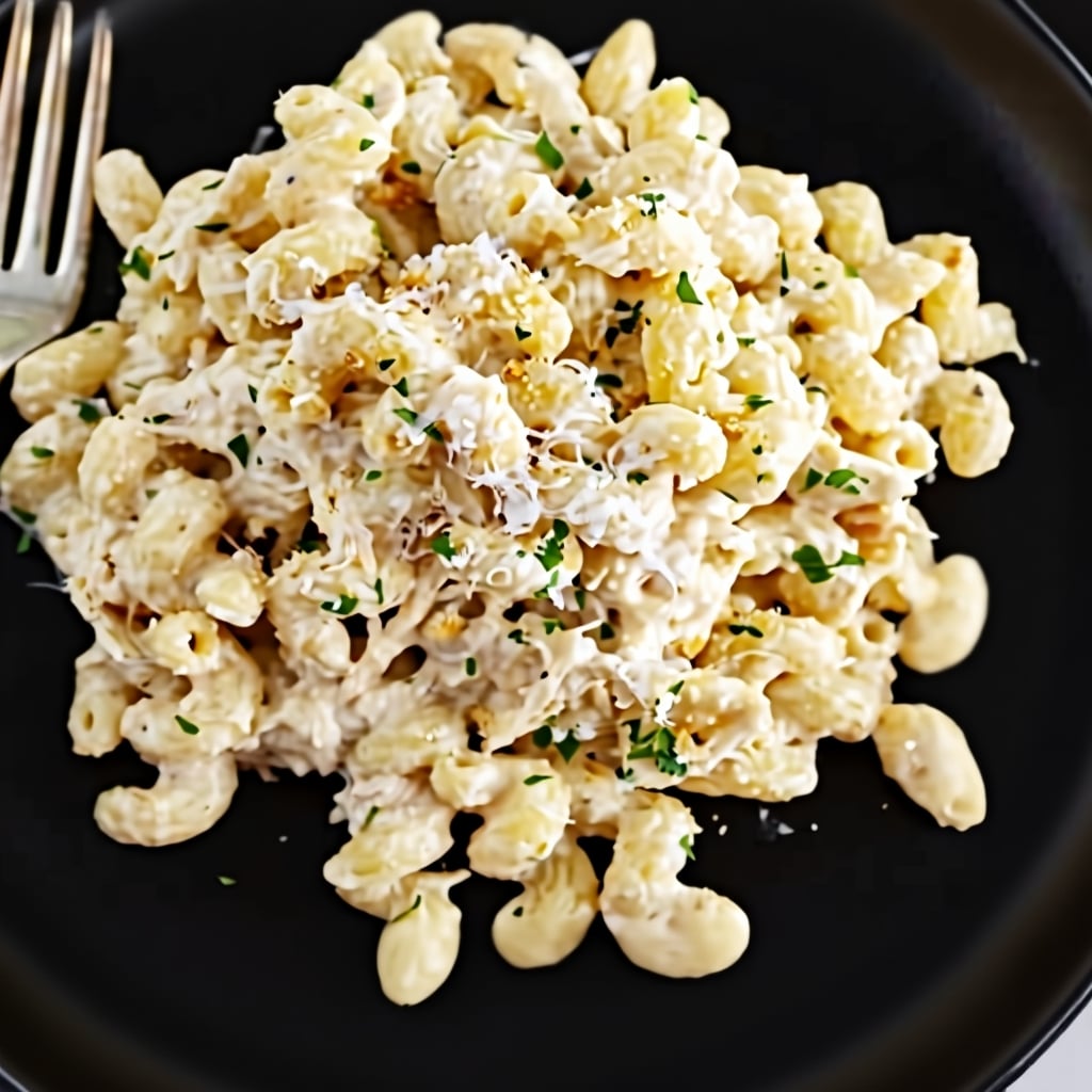 Creamy Slow Cooker Chicken Pasta Recipe (Olive Garden Copycat)