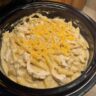 Easy Slow Cooker Chicken Penne Pasta (Creamy & Cheesy)