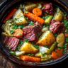 Easy Slow Cooker Corned Beef Cabbage Stew