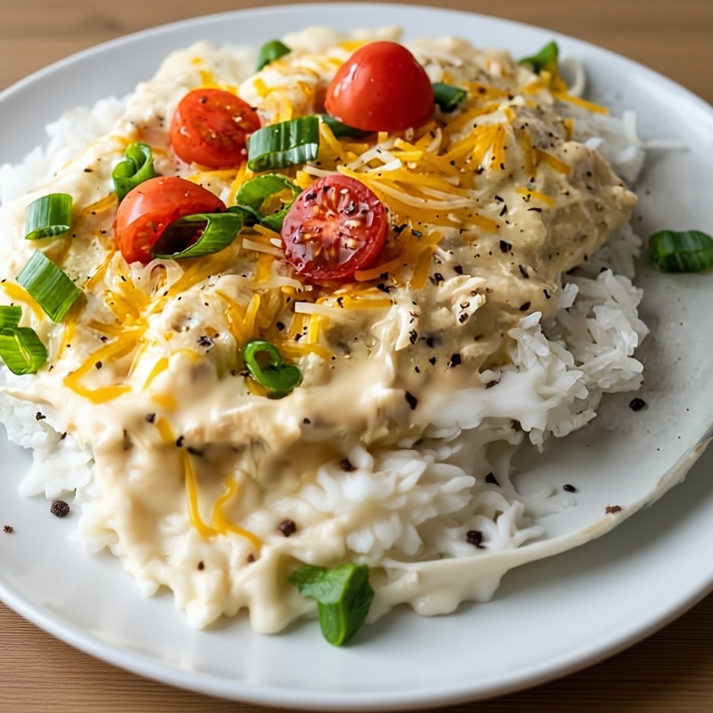 Slow Cooker Creamy Shredded Chicken: Easy & Cheesy Dinner