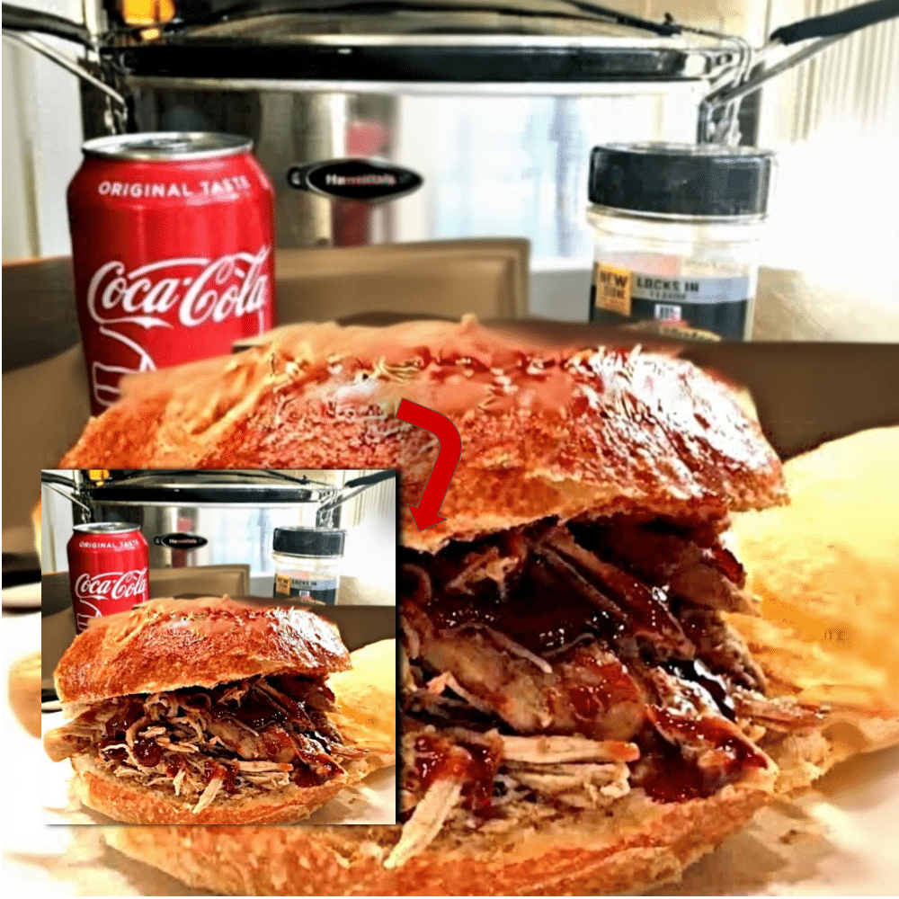 Easy Slow Cooker Sweet Smoky Pulled Chicken