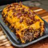 Beef Ranch Cheeseburger Meatloaf Recipe - Juicy & Cheesy