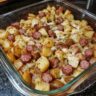 Beef Sausage Potato Bake: Easy Cheesy Dinner Recipe
