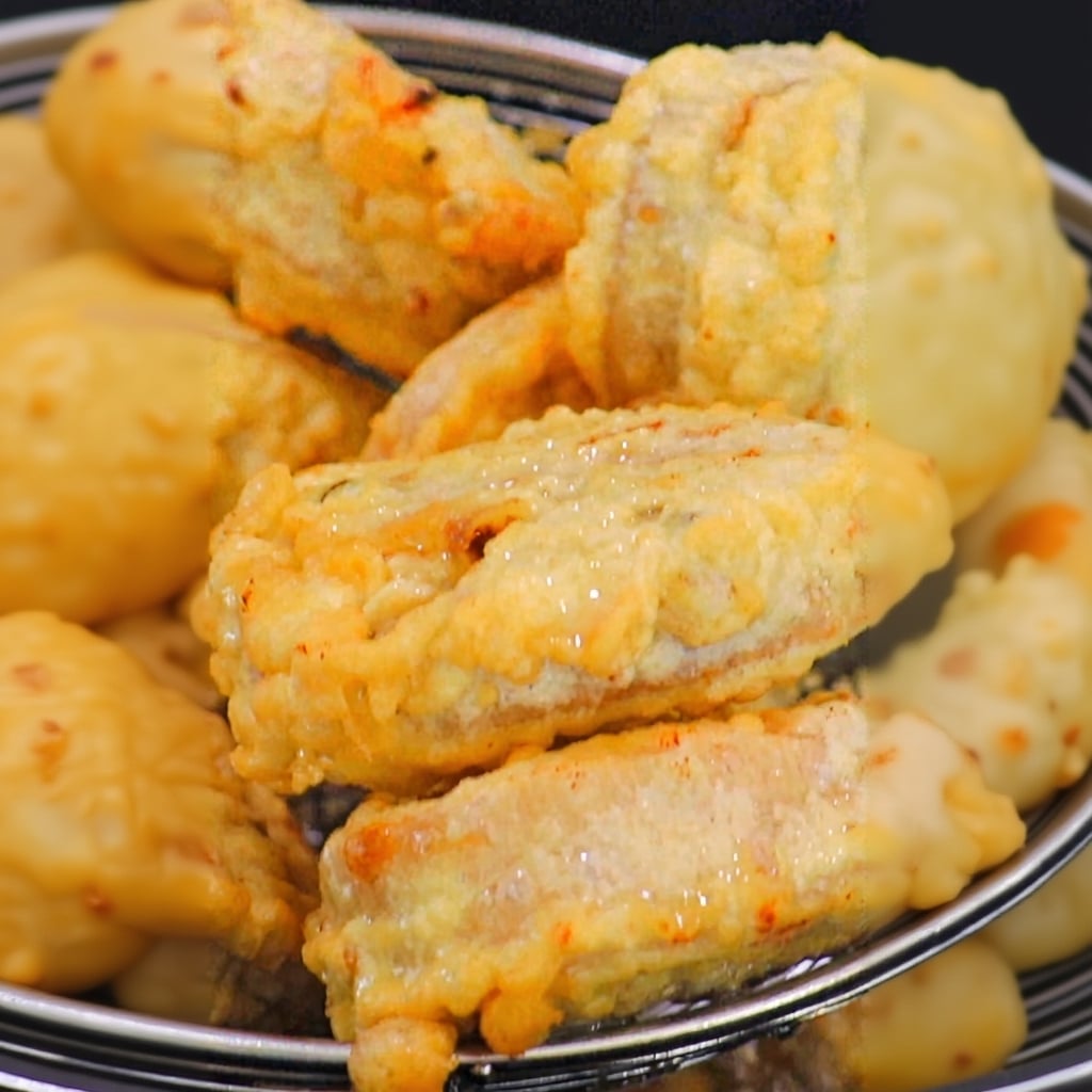 Crispy Beef Stuffed Lotus Root Recipe - Golden & Crunchy