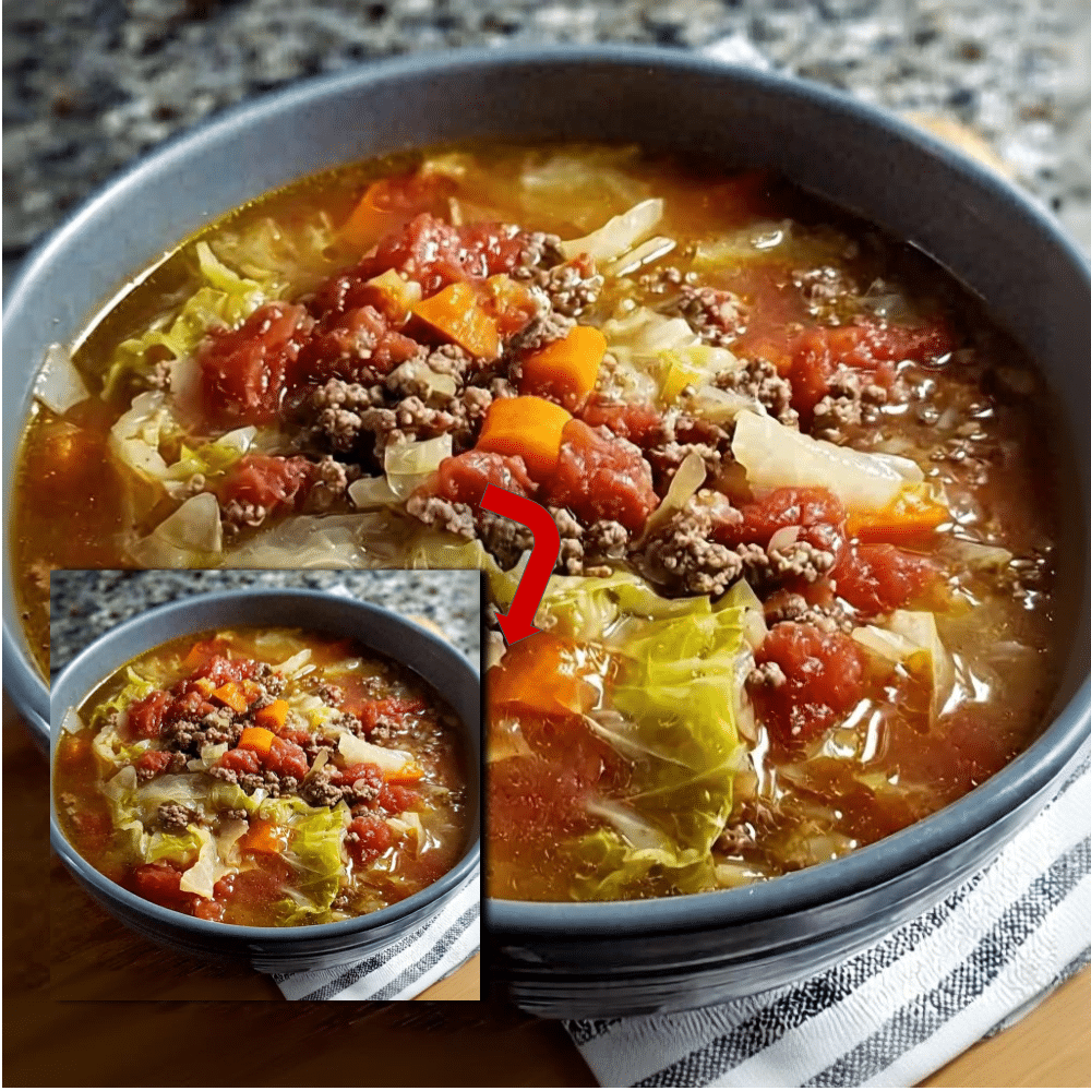 Cabbage and Ground Beef Soup Recipe (Healthy One-Pot)