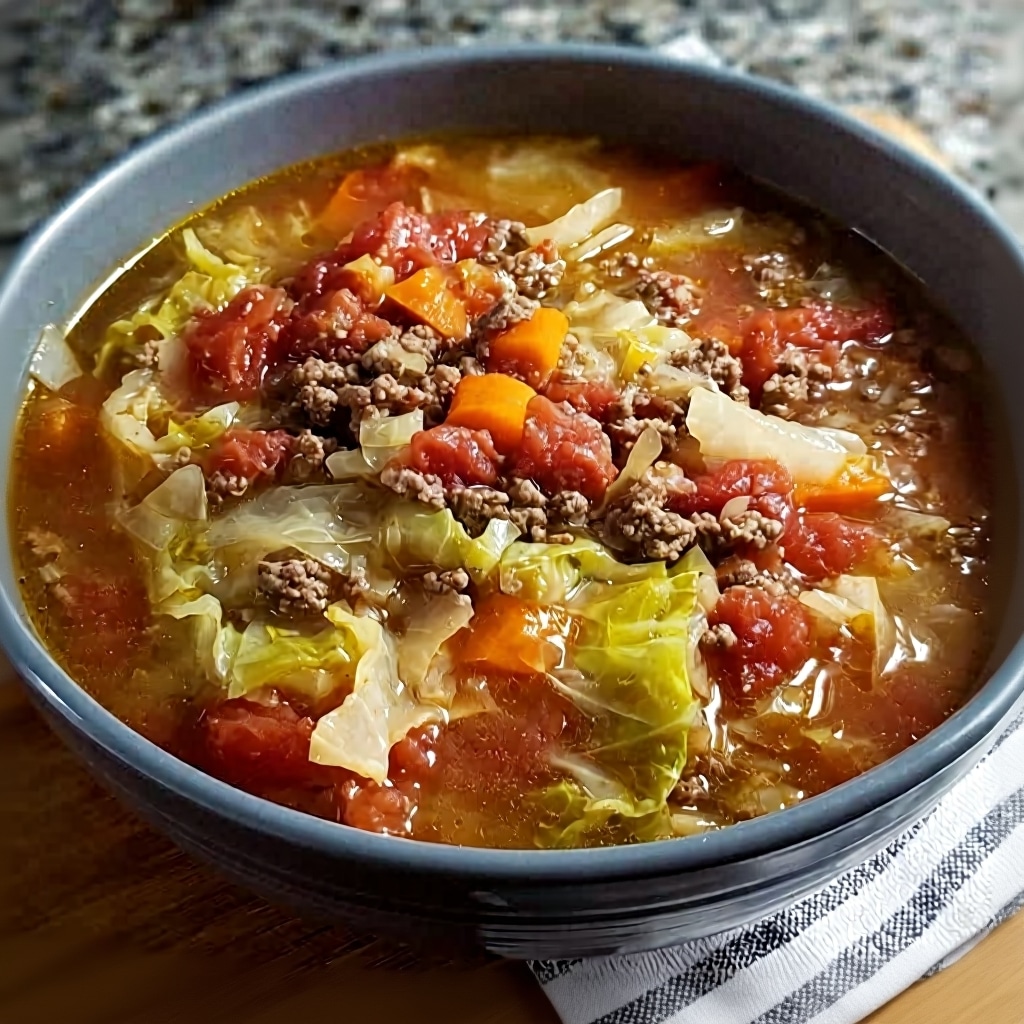 Cabbage and Ground Beef Soup Recipe (Healthy One-Pot)